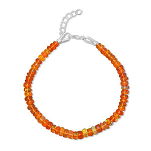 Vintage Style Natural Fire Opal <b>Beaded</b> <b>Bracelet</b> Orange Opal Jewelry in Bulk Quantity Whole Sale Price - Product Image 1