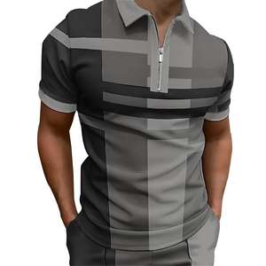 Camisetas de Hombre de Moda, 100% Algodón, Tejidas, de Manga Corta, Casuales, para Uso Diario, Antiarrugas, con Bolsillo, Estilo Urbano - Product Image 4