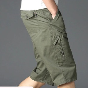 2024 hommes grande poche travail Shorts été mâle ample droite mode Y2k vêtements hommes pantalons décontractés - Product Image 2