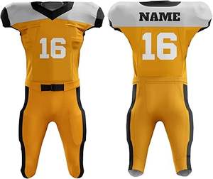 Uniformes de fútbol americano con ajuste personalizado, conjunto de equipo completo de tela transpirable 2025 para marcas y distribuidores de ropa deportiva - Product Image 2