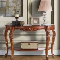 Table console de style français en bois d'acajou pour meubles de maison avec finition naturelle Meubles durables