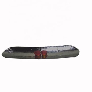 Plateau à fruits carré en céladon moulé en sable d'aluminium, écologique, durable, brillant, élégant et attrayant, best-seller - Product Image 1
