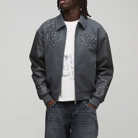 Veste en cuir de haute qualité, tendance, respirante, imperméable, écologique, légère, pour homme, hiver, col montant, fermeture avant