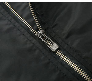 Offre Spéciale mode hommes coupe-vent Slim Fit coton Bomber vestes col montant vêtements d'extérieur avec toile tissu - Product Image 5