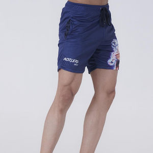 Short de gym en nylon et polyester pour hommes Short de gym de haute qualité à poches multiples Short pour hommes confortable à la taille élastique - Product Image 6