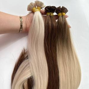 VENTE CHAUDE CHEVEUX RUSSES DROITS NATURELS K U I V POINTE KÉRATINE COULEURS DE QUALITÉ SUPÉRIEURE NUANCES EXTENSIONS DE CHEVEUX HUMAINS SLAVES - Product Image 5