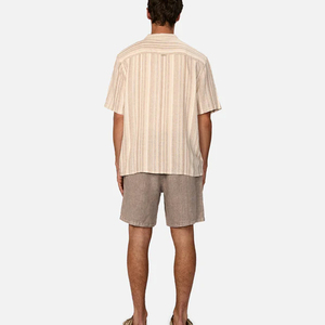 Vintage Custom <b>Men's</b> 100% Cotton Sunfade Drawstring <b>Shorts</b> Distressed Acid Wash Solid Pattern Applique <b>Patch</b> Anti-Wrinkle - Product Image 3