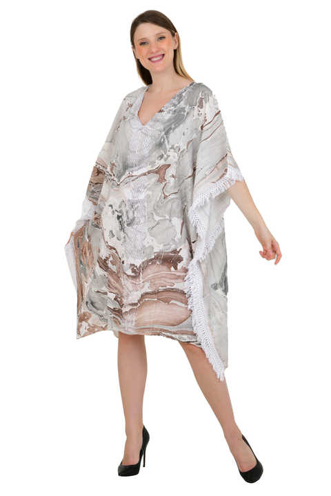Beach Resort Party Vacation Wear Women Kaftan Caftan Party Lace Bikini Beach T Shirt Type Cover up Free Size Dress Multi Color