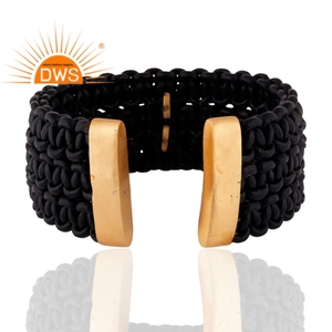 กำไลข้อมือพลอยสีชมพูชุบทอง18K แบบแฮนด์เมดล่าสุดเครื่องประดับอัญมณี - Product Image 3