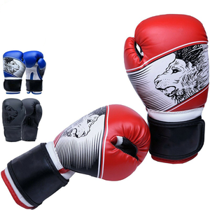 Gants de boxe unisexes en cuir et polyester respirants de haute qualité pour le sparring et l'entraînement en extérieur – Tous types de gants - Product Image 3