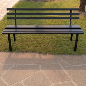 Panca da giardino modello napoli acciaio 100 cm panca da giardino - Product Image 4