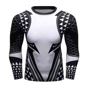 Custom Made Own Design Logo <b>Men</b> <b>Rash</b> <b>Guard</b> Custom Logo No Full Set Pants Shirts jogging wear - Product Image 4