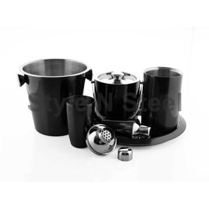 Premium 5-Piece <b>Bar</b> Set Stainless Steel with Classic Stylish Design and Matte Metal Material - Product Image 3