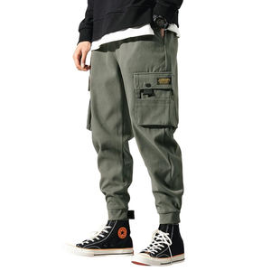 2023 Joggers Cargo pantalon pour hommes décontracté Hip Hop Hit couleur poche homme pantalon pantalons de survêtement Streetwear rubans Techwear pantalon - Product Image 1