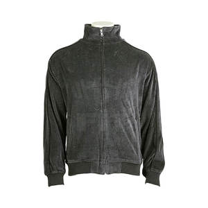 <b>Men's</b> High Quality <b>Velour</b> <b>Tracksuit</b> 2-Piece Set Zip-Up Sweatshirt Jogging Pants Breathable Quick Dry Custom Logo Plus Size 100% - Product Image 3