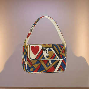 Bolso de Mano Bordado a Mano con Cuentas de Semillas, Diseño Floral Bohemio, Bolso de Hombro Personalizado con Cuentas y Borlas Coloridas - Product Image 4