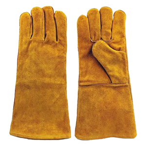 Heavy Duty Welding Thermal Safety <b>Gloves</b> Fireproof Heat Resistant Cowhide Leather Eco-Friendly Breathable <b>Touchscreen</b> <b>Gloves</b> - Product Image 1