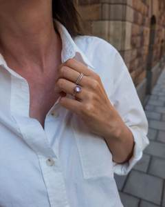 Bague Vintage en Pierre d'Améthyste en Argent Sterling 925 Solide Design Romantique Femme Fille Anniversaire Cadeaux de Mariage en gros vrac - Product Image 4