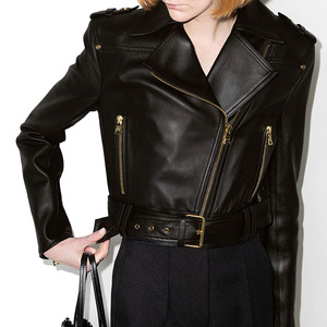 Cómoda chaqueta de cuero para mujer, invierno, transpirable, antiarrugas, impermeable, ecológica, calidad Premium, ligera - Product Image 2