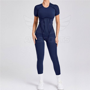 New Women's Casual Solid Skinny Gym Fitness Yoga <b>Jumpsuit</b> with Breathable Waterproof Canvas High Waist for Women - Product Image 5