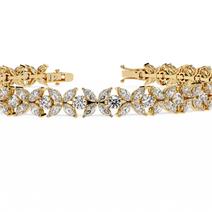 Magnifique bracelet et jonc en or 18 carats avec diamants de laboratoire - Product Image 2