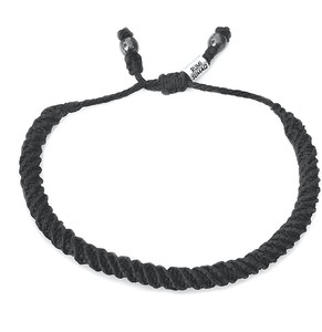 Black Rope Bracelet for <b>Men</b> | Unisex Nautical Bracelet | Black Sailor Bracelet | Hand-Knotted - Product Image 2