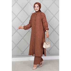 Hijab Traje de 2 piezas Mangas marrones - Product Image 5