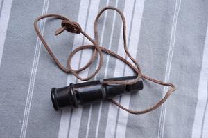 Silbato de bolsillo con cuerno, silbato de tono alto, ágata, cuerno de vaca Real, faizacraft - Product Image 5