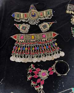 Elegant Islamic Stainless Steel Custom Handmade Afghan Ethnic <b>Jewelry</b> <b>Set</b> <b>Women</b> Cultural Detailing Bridal Party Festive - Product Image 4