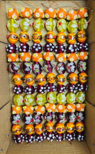 Artisan <b>Craft</b> Lamp Work Glass <b>Beads</b> 16mm Round Multi Colors for Jewelry Making and Decoration - Product Image 5