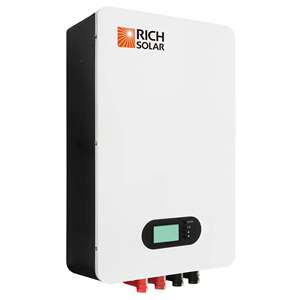 RICH SOLAR Hybrid Solar Inverter IP65 12KW LCD Display Dual <b>Voltage</b> Energy Storage Power <b>Converter</b> for Residential Backup System - Product Image 2