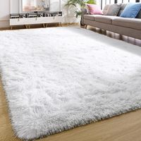 Tapis en fausse fourrure personnalisé avec logo, hauteur de poils 5-6mm, tapis moelleux en soie et laine, moderne et tufté, pour usage domestique et commercial, idéal pour couloir