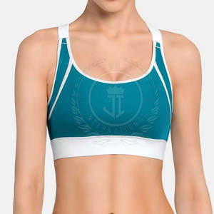 Camisetas sin mangas deportivas para mujer, elegantes y de gran venta, transpirables, de secado rápido, informales, cortas, de algodón y poliéster, con logo frontal, para fitness y gimnasio. - Product Image 1