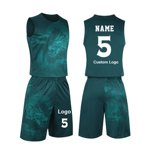 Camiseta y pantalones cortos con estampado de sublimación de uniforme de baloncesto azul personalizado de alta calidad 2025, ropa de baloncesto específica para equipo - Product Image 1