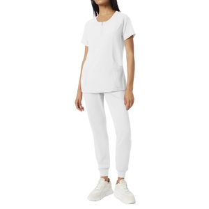 Customizable Women's Nurse Uniforms Pocket Scrubs Hospital Uniform <b>Sets</b> Custom Colors Featuring Custom Logo Designed for <b>Doctors</b> - Product Image 1