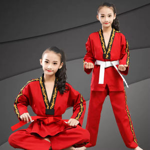 Uniformes de Karate de Algodón Unisex al por Mayor, Uniformes de Taekwondo de Alta Calidad para Hombres y Mujeres, Ropa de Artes Marciales con Logotipo Personalizado, Tela de 400g - Product Image 4