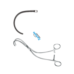 Fórceps de vasos sanguíneos Weber de acero inoxidable de alta calidad curvado derecho 26cm/10,25 "Fabricante de instrumentos de Neurocirugía - Product Image 4