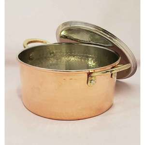 Handicrafts Copper Chafing <b>Dish</b> Minimalist Safe Pure Copper Western Kitchenware Manufacturer & Exporter With High Quality - Product Image 4