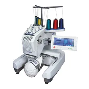For New Brother entrepreneur pr650e 6 needle embroidery machine bundle With Hat Hoopofessional Drone