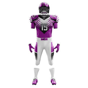 Uniforme de football américain de style tendance Conception personnalisée Tissu à séchage rapide respirant Usine OEM ODM Fournisseurs du Pakistan - Product Image 3