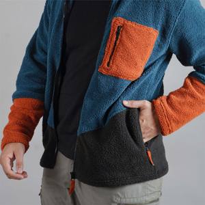 Chaqueta Sherpa Fleece con cremallera: suave, acogedora y perfecta para hacer capas en climas fríos o uso diario informal - Product Image 4