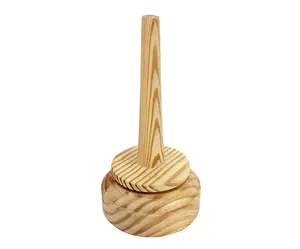 Soporte de hilo de madera Wood Arts con mecanismo giratorio, clásico, de 7 pulgadas, para hilar y guardar hilo y lana. - Product Image 1