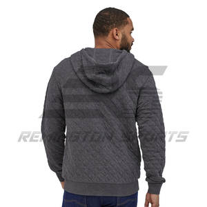Wholesale Best Design Hoodies Blank Hoodies Unique Style Men <b>Quilted</b> <b>Hoodie</b> in Best Material for Sale - Product Image 2