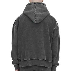 Lavado ácido directo de fábrica, superventas, sudaderas con capucha de lavado ácido de Color personalizado sólido para invierno - Product Image 3