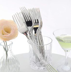 Hammered Design Handle Metal Silver <b>Fork</b> in Wholesale Price From Indian Manufacturer & Exporter - Product Image 5
