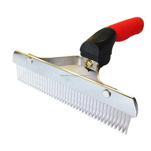 Peine para Caballos TMC-H-003 de TARIQMFG.CO, de Acero Inoxidable, Diseño Seguro, Fácil de Agarrar, para el Cuidado de la Salud Animal, Veterinaria - Product Image 2