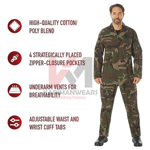 Custom for Hunting Coveralls Camouflage Safety Jumpsuit Winter Protective <b>Waterproof</b> Breathable Polyester Cotton OEM Bulk - Product Image 5