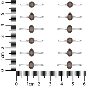 925 Sterling Silver Natural Smoky <b>Quartz</b> Bezel Setting Handmade Classic Minimalist Wedding Party Gift Stackable Unisex <b>Ring</b> - Product Image 6