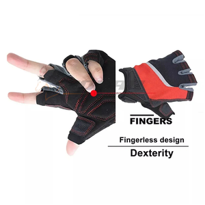 Gant de cyclisme été demi-doigt Gel Pad vélo de route course VTT vélo pour hommes femmes gants en cuir du Pakistan - Product Image 6
