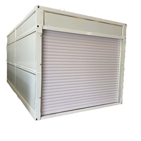 Conteneur de rangement pliable à prix avantageux, unités de rangement avec portes coulissantes et système de verrouillage, abri de rangement